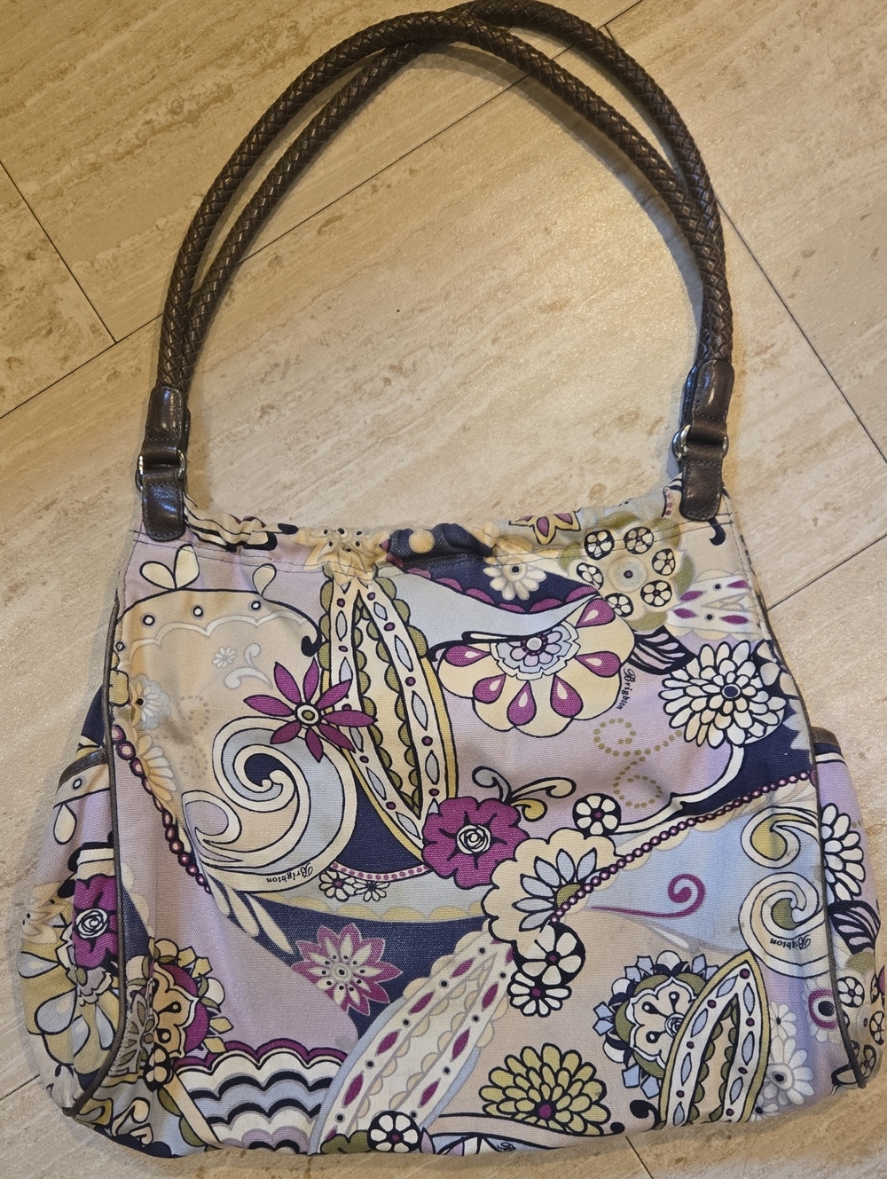 Brighton Multi-Color Design Print Shoulder Bag